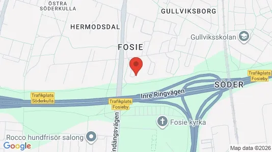 Lägenheter till salu i Fosie - kort over placeringen