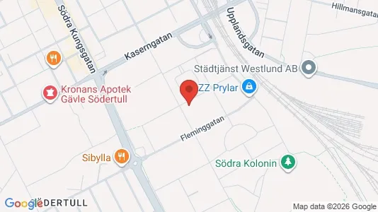 Lägenheter till salu i Gävle - kort over placeringen