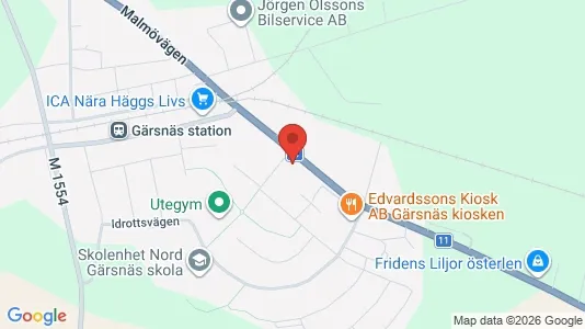 Lägenheter till salu i Simrishamn - kort over placeringen