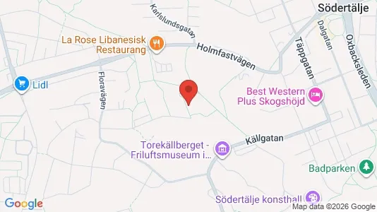 Lägenheter till salu i Södertälje - kort over placeringen