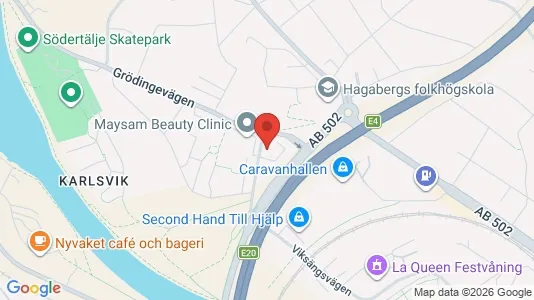 Lägenheter till salu i Södertälje - kort over placeringen