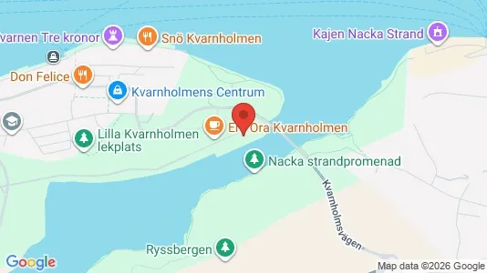 Lägenheter till salu i Nacka - kort over placeringen