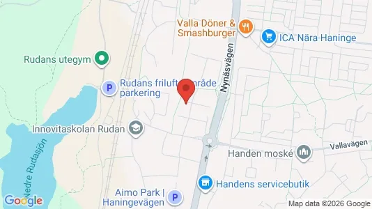 Lägenheter till salu i Haninge - kort over placeringen