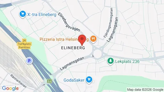 Lägenheter till salu i Helsingborg - kort over placeringen