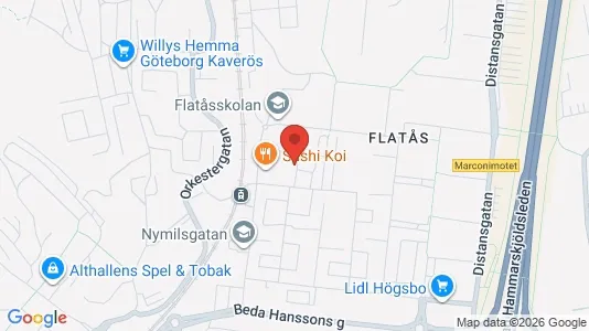 Lägenheter till salu i Askim-Frölunda-Högsbo - kort over placeringen