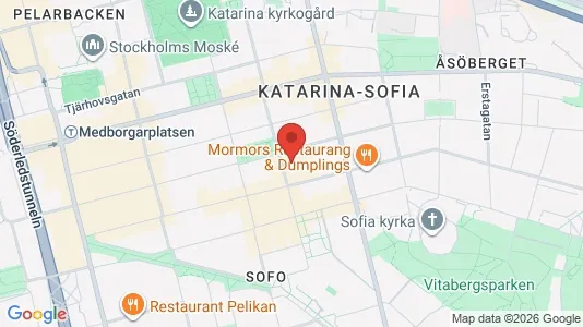 Lägenheter till salu i Södermalm - kort over placeringen