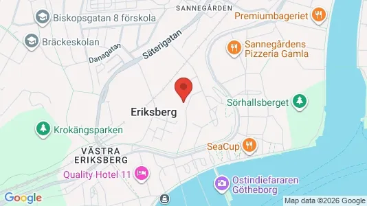 Lägenheter till salu i Lundby - kort over placeringen