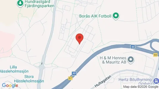 Lägenheter att hyra i Borås - kort over placeringen