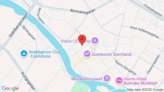 Lägenheter att hyra i Eskilstuna - kort over placeringen