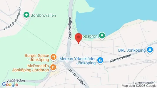 Lägenheter att hyra i Jönköping - kort over placeringen