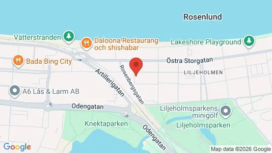 Lägenheter att hyra i Jönköping - kort over placeringen