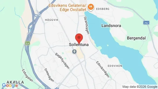 Lägenheter till salu i Sollentuna - kort over placeringen