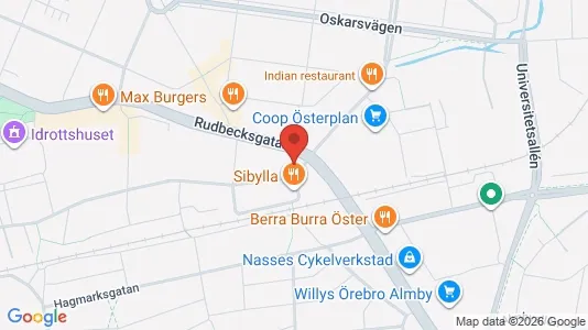 Lägenheter till salu i Örebro - kort over placeringen