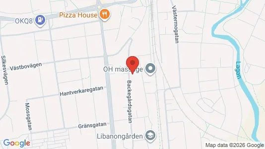 Lägenheter att hyra i Värnamo - kort over placeringen