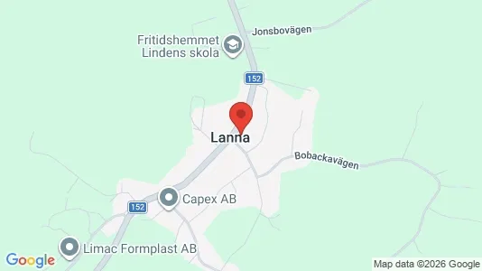 Lägenheter att hyra i Värnamo - kort over placeringen