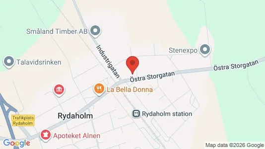 Lägenheter att hyra i Värnamo - kort over placeringen