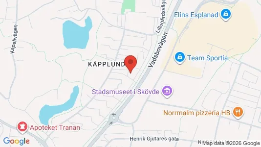 Lägenheter att hyra i Skövde - kort over placeringen