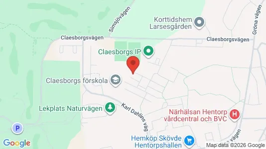 Lägenheter att hyra i Skövde - kort over placeringen