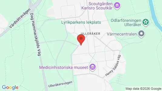 Lägenheter att hyra i Uppsala - kort over placeringen