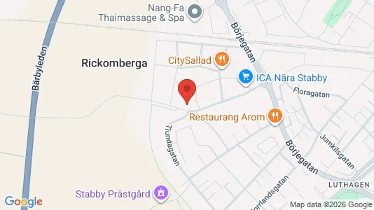 Lägenheter att hyra i Uppsala - kort over placeringen