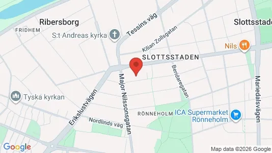 Lägenheter att hyra i Malmö Centrum - kort over placeringen
