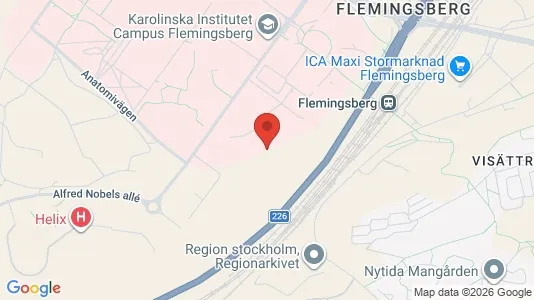 Lägenheter att hyra i Huddinge - kort over placeringen