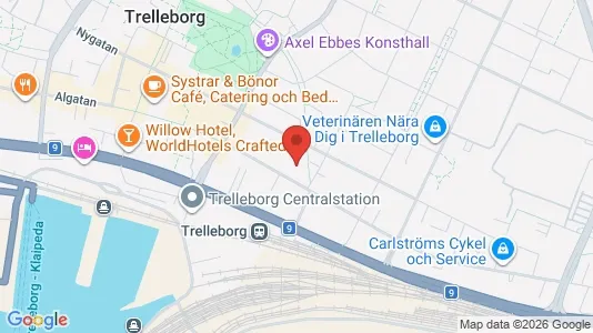 Lägenheter att hyra i Trelleborg - kort over placeringen