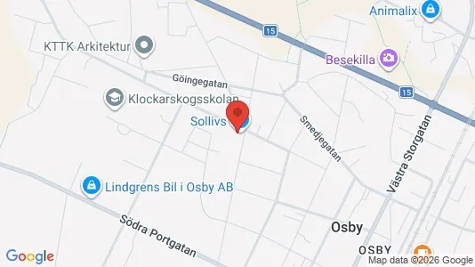 Lägenheter att hyra i Osby - kort over placeringen