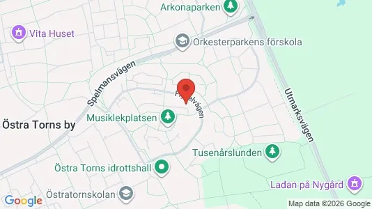 Lägenheter att hyra i Lund - kort over placeringen