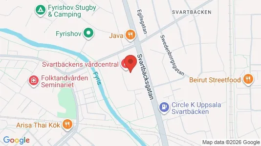 Lägenheter att hyra i Uppsala - kort over placeringen