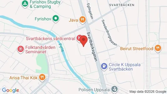 Lägenheter att hyra i Uppsala - kort over placeringen