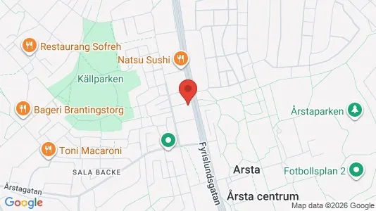 Lägenheter att hyra i Uppsala - kort over placeringen