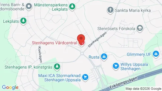 Lägenheter att hyra i Uppsala - kort over placeringen