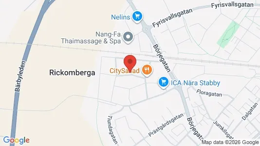 Lägenheter att hyra i Uppsala - kort over placeringen
