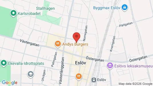 Lägenheter att hyra i Eslöv - kort over placeringen