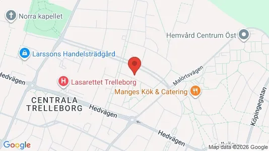 Bostadsrätter till salu i Trelleborg - kort over placeringen