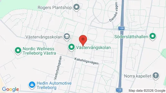 Bostadsrätter till salu i Trelleborg - kort over placeringen