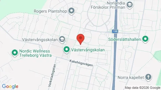Bostadsrätter till salu i Trelleborg - kort over placeringen