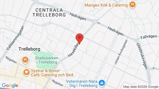 Bostadsrätter till salu i Trelleborg - kort over placeringen