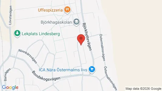 Bostadsrätter till salu i Lindesberg - kort over placeringen