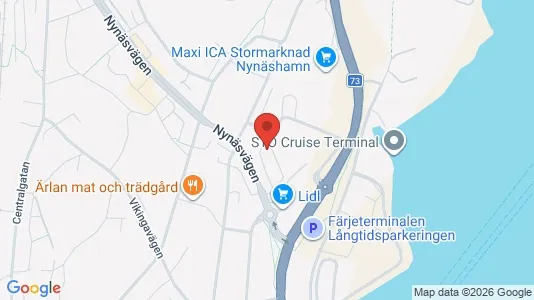 Bostadsrätter till salu i Nynäshamn - kort over placeringen