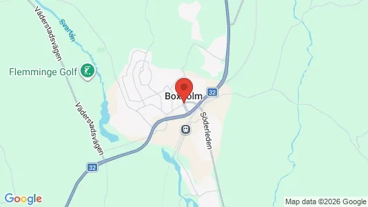 Hus till salu i Boxholm - kort over placeringen