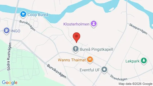 Lägenheter att hyra i Skellefteå - kort over placeringen