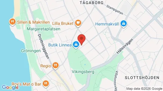 Lägenheter till salu i Helsingborg - kort over placeringen