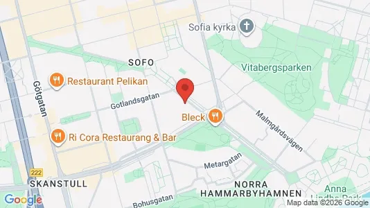 Lägenheter till salu i Södermalm - kort over placeringen