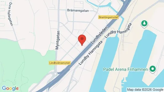 Lägenheter till salu i Lundby - kort over placeringen