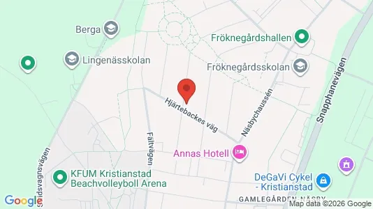 Lägenheter till salu i Kristianstad - kort over placeringen