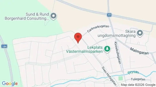 Lägenheter till salu i Skara - kort over placeringen