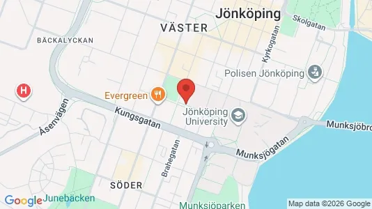 Lägenheter till salu i Jönköping - kort over placeringen