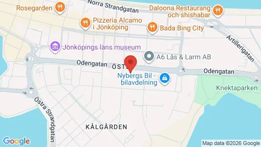 Lägenheter till salu i Jönköping - kort over placeringen